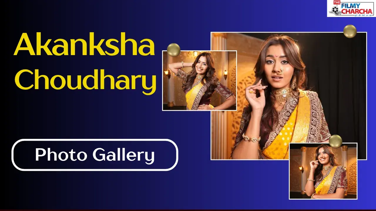 Photo Gallery: Akanksha Choudhary Stuns in a Dazzling Golden Saree, Serving Glamour with Confidence