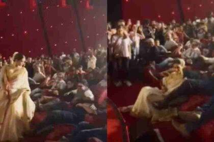 Kriti Sanon sits on the floor at Adipurush trailer launch; Fans Amazed, Netizens Call It "Publicity Stunt"