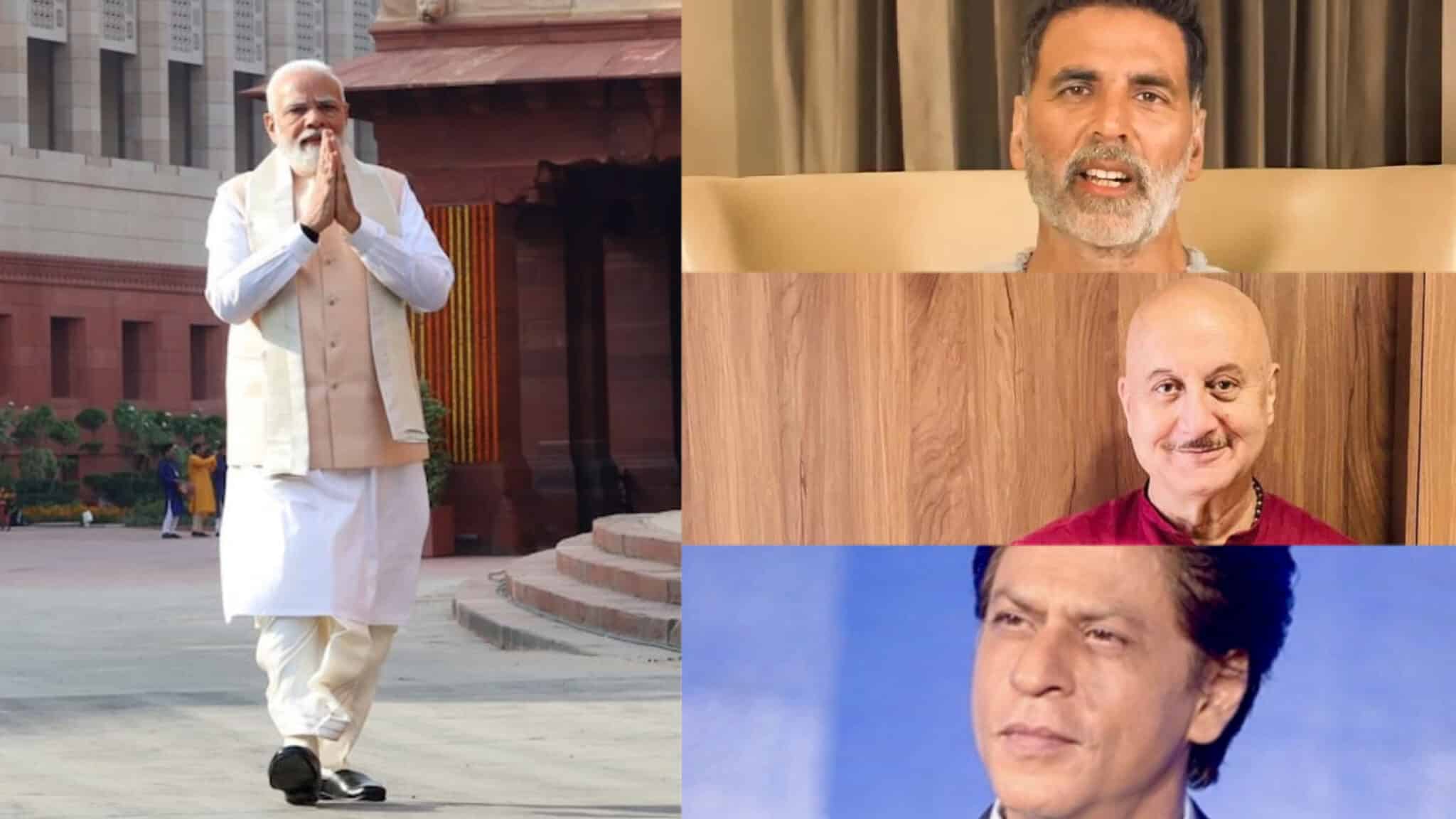 Anupam Kher, Shah Rukh Khan, Akshay Kumar & others triumphs PM Modi's 'new Parliament for new India.