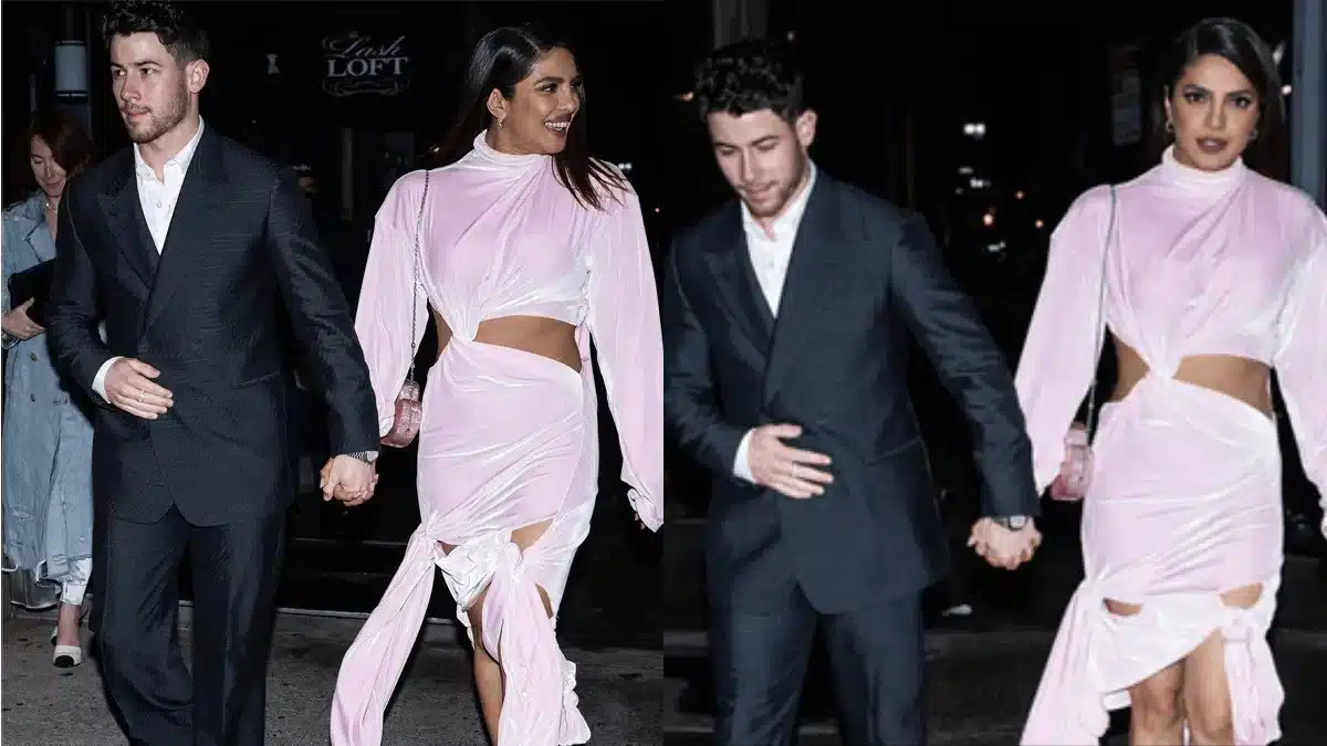 Priyanka Chopra's Bubblegum Pink Velvet Dress Is The Freshest Summer Fashion