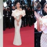 Anushka Sharma Makes a Breathtaking Cannes Debut: Flaunts Richard Quinn's Cream-Coloured Masterpiece.