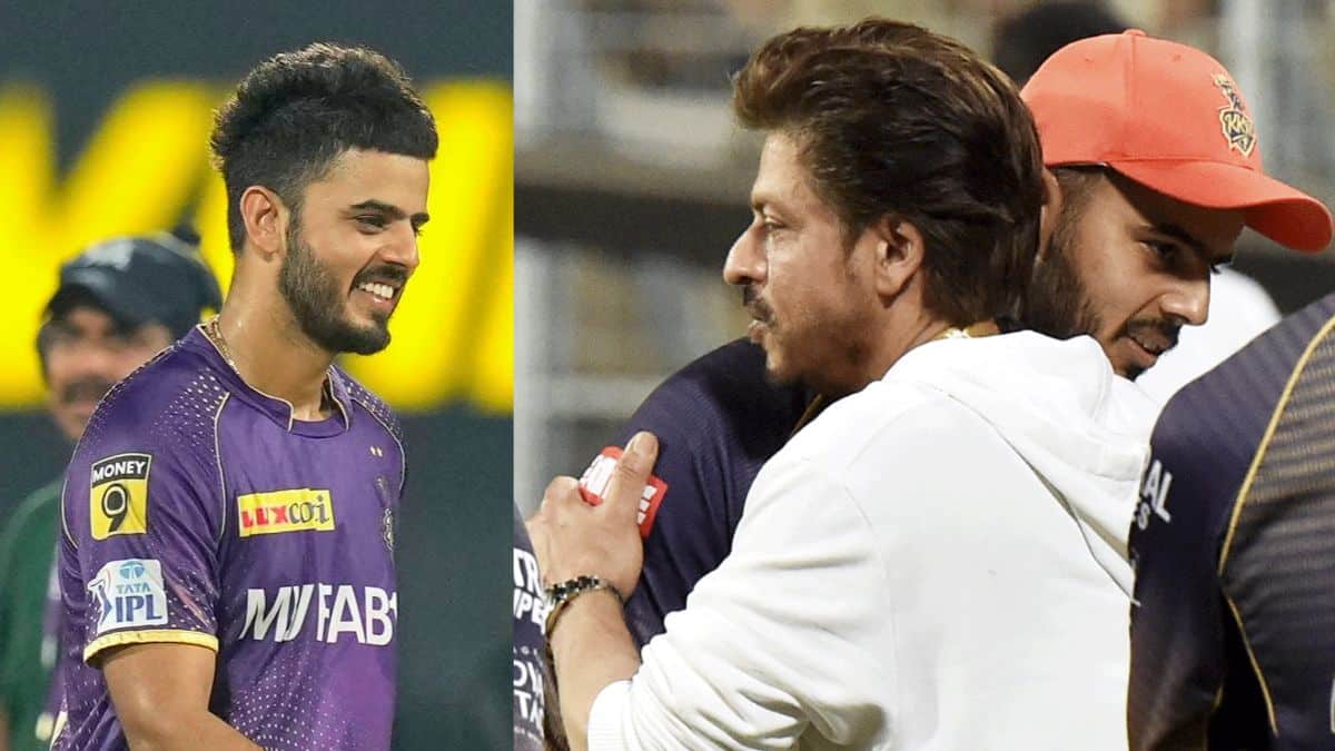 "King Khan's Support: Shahrukh Khan Encourages Nitish Rana to Lead with Confidence"