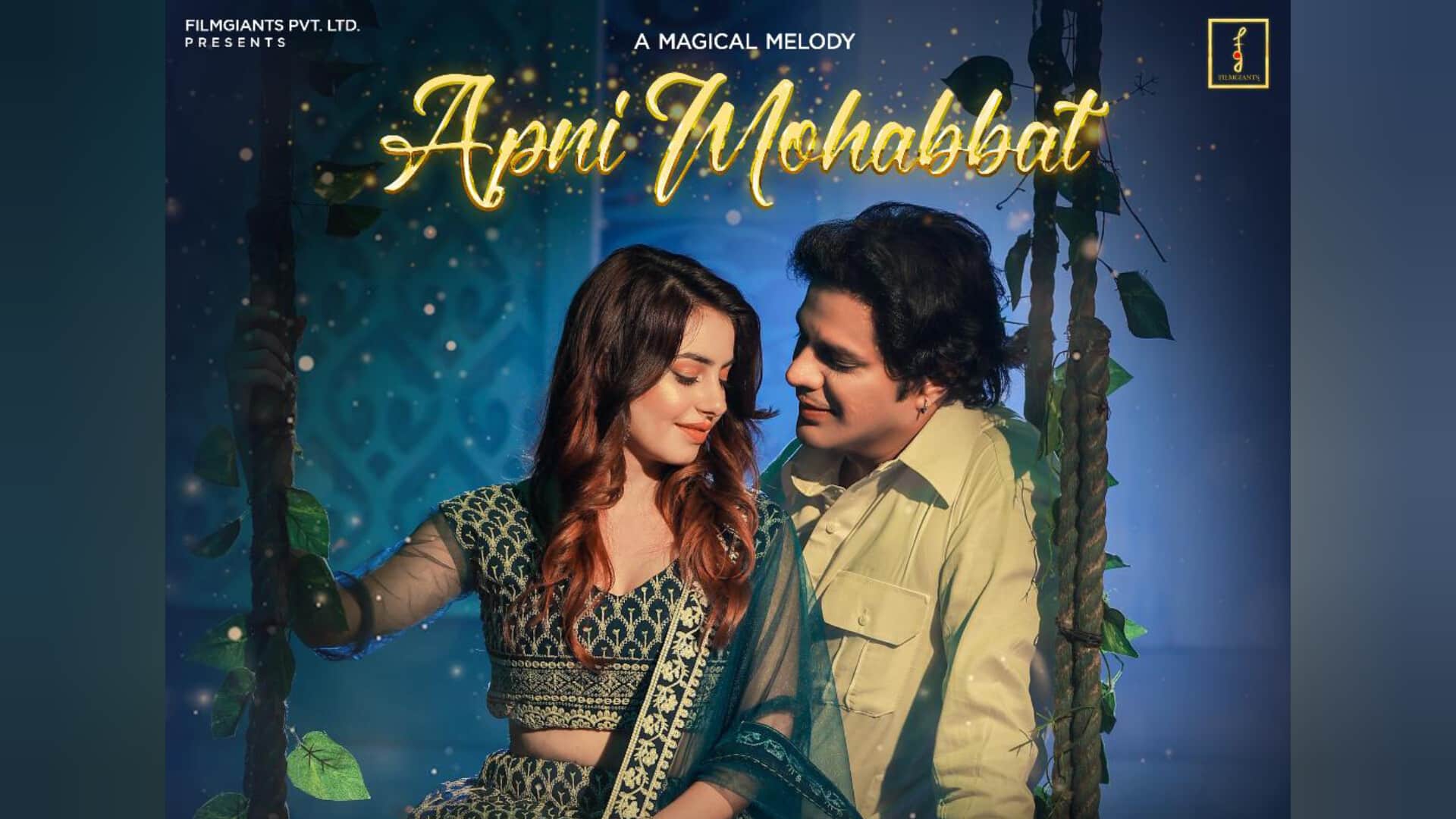 Actor Raajveer Sharma takes the lead role in the song's first album poster for Apni Mohabbat.