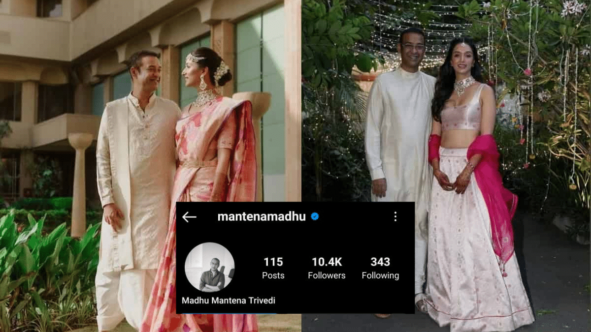 Film Producer Madhu Mantena Sweetly Changes Instagram Name to Include Wife Ira Trivedi After Wedding