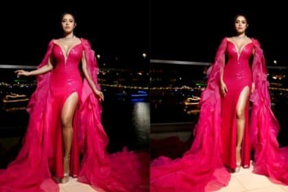 Nushrratt Bharuccha Stuns in Fuchsia Pink Gown, Embracing the Bold and Beautiful BarbieCore Trend