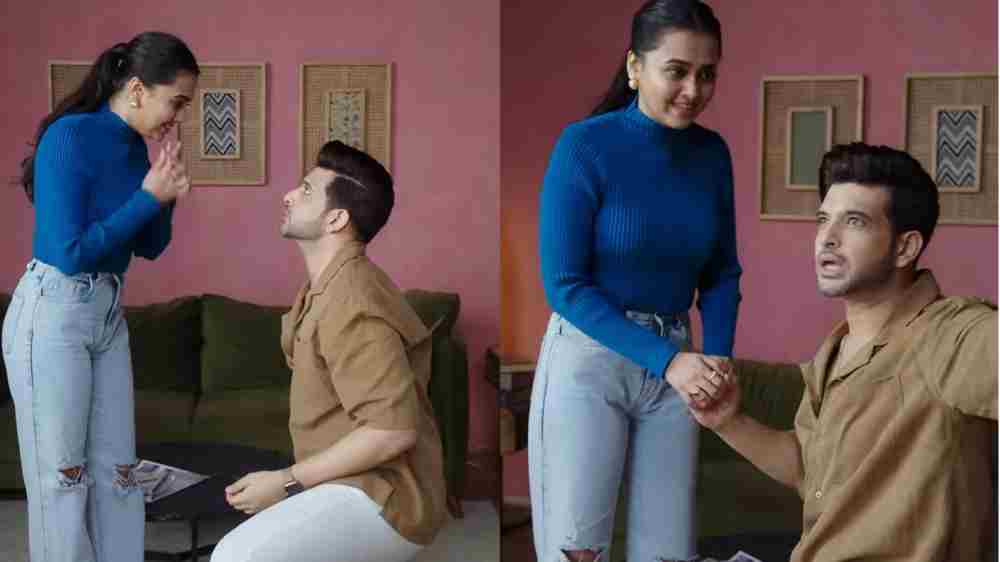 Karan Kundrra Pranks Tejasswi Prakash with a Galaxy-Themed Surprise