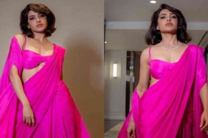 Samantha Ruth Prabhu Redefines Elegance: A Pink Saree with a Modern Twist