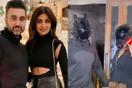 Shilpa Shetty and Raj Kundra Channel Their Inner 'Power Ranger' Couple in Matching LED Face Masks