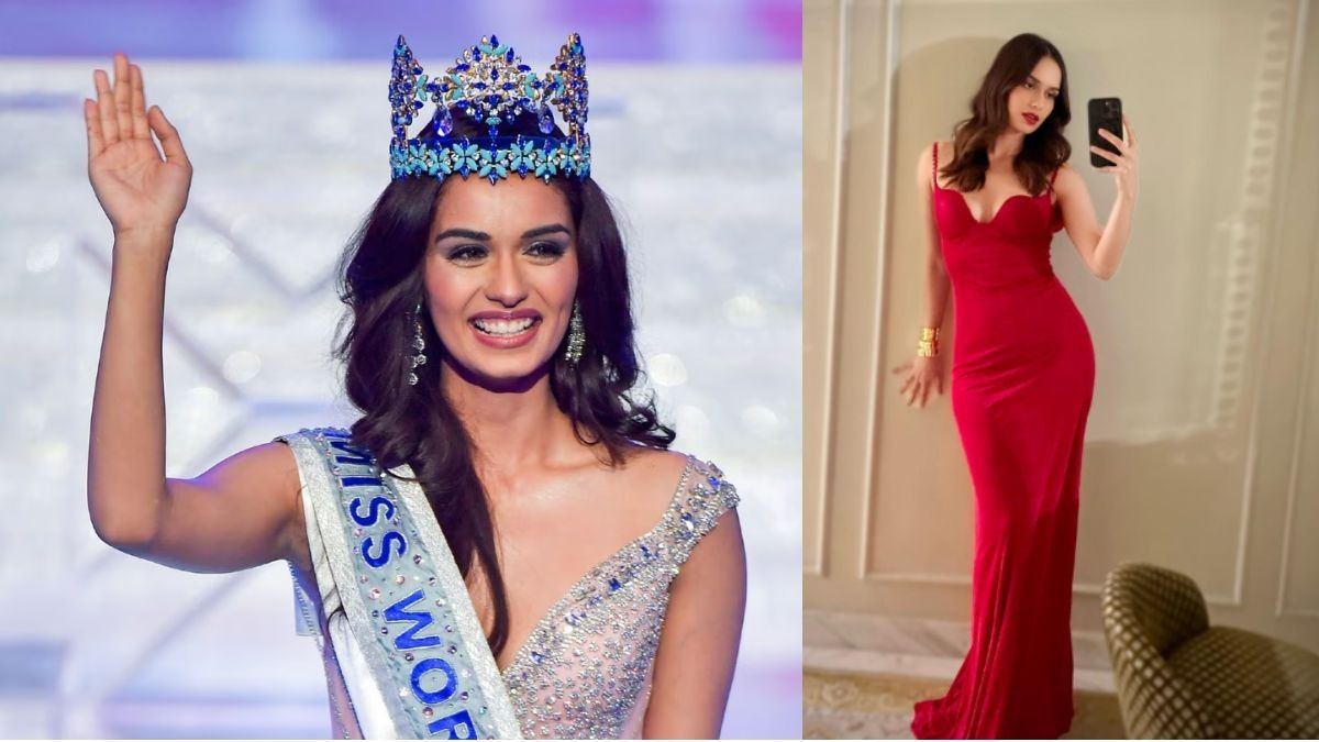 Manushi Chhillar Sets the Internet Ablaze with her Lady In Red Moment in a Stunning Bodycon Gown