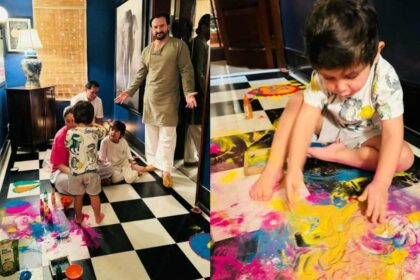 Kareena Kapoor Attempts Making Rangoli With Kids: Saif Ali Khan Amused