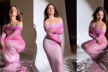 Tamannaah Bhatia Presents A Defense For Immortal Party Glitz In Pink Body-hugger Outfit Without Any Extras