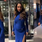 Malaika Arora Is A Sensation In Cobalt Blue Body-Embracing Outfit With Fun Open Hair
