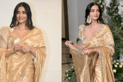 Sonam Kapoor’s Manish Malhotra Tissue Saree Is A Piece Of Elegance