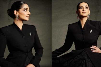 Sonam Kapoor's Bridgerton-Inspired Elegance in Huishan Zhang Dress