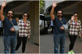 Saif Ali Khan Gets Released From Hospital After Rear Arm Muscle A Medical Procedure; Cheerfully Presents With Kareena Kapoor