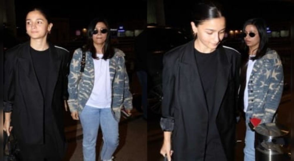 Alia Bhatt And Shaheen Bhatt Make Classy Appearance At Air Terminal