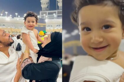 As They Travel To Umrah, Gauahar Khan And Zaid Darbar Reveal The Face Of Their Son Zehaan