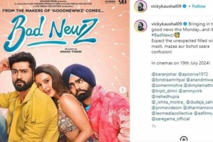 'Bad Newz' An Upcoming Rom Com Starring Vicky Kaushal, Triptii Dimri, and Ammy Virk