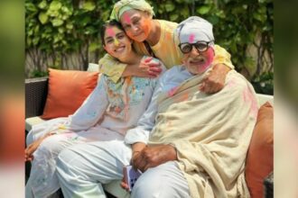 Jaya Bachchan  Plays with Pichkari, Amitabh Drenched in Holi Fun A Celebration