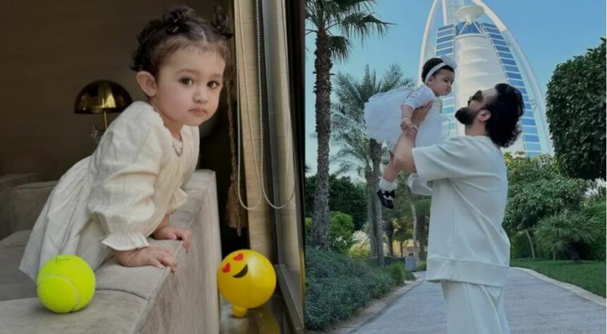 Soulful Singer Atif Aslam showed her Daughter's face for the first time.