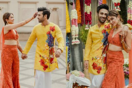 While Kriti Kharbanda’s Pre-wedding Photos Are Adorable, Her Twin Pallu Blouse Is The Talk Of The Carnival