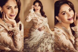 Madhuri Dixit Raises The Standard For Classic Elegance And Timeless Allure With Her Airy Lehenga Costume