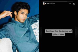 Babil Khan shares a cryptic post; says, “Sometimes I feel like giving up....”