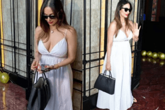 Malaika Arora Looks Stunning in a White Maxi Dress that Costs ₹3.17 Lakh. It's the Perfect Summer Dress.