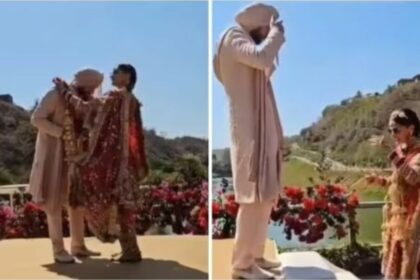 Taapsee Pannu's Wedding Video Leaked Bride Stuns in Red Suit, Shares Kiss with Mathias Boe on Stage