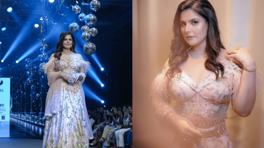 Zareen Khan Enhances Archana Kochhar’s Collection With Glamour At A Pune Fashion Event
