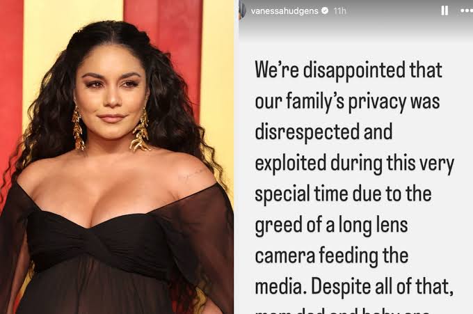 Vanessa Hudgens Slams Paparazzi For Invading Her Family's Privacy