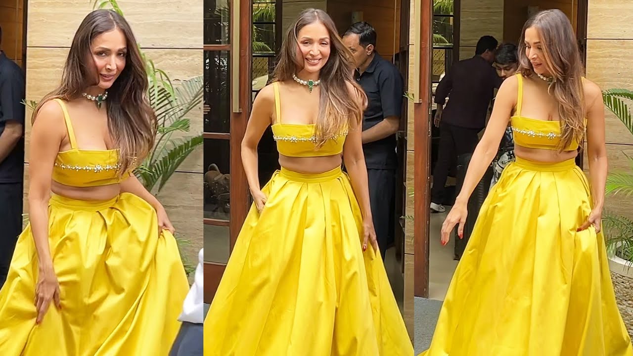 Malaika Arora Stepped Out In A Yellow Ensemble: Adding A Ray Of Sunshine To The Gloomy Mumbai Weather